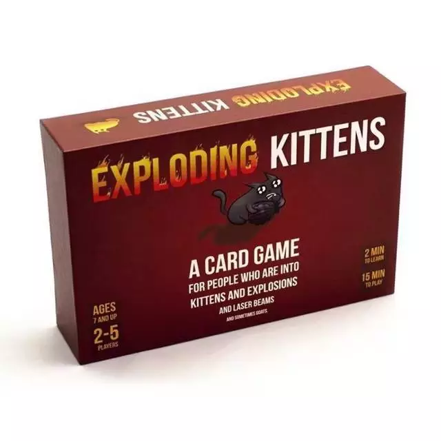 พร้อมส่ง เกมส์แมวระเบิด บอร์ดเกมส์ กล่องดำ แดง เกมการ์ด Exploding Kittens แมวระเบิด thumbnail 3