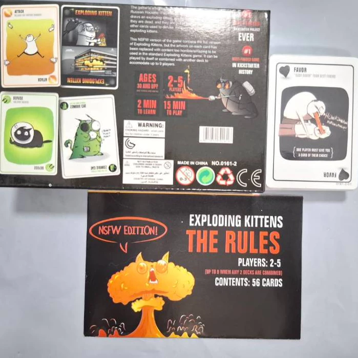 พร้อมส่ง เกมส์แมวระเบิด บอร์ดเกมส์ กล่องดำ แดง เกมการ์ด Exploding Kittens แมวระเบิด thumbnail 6
