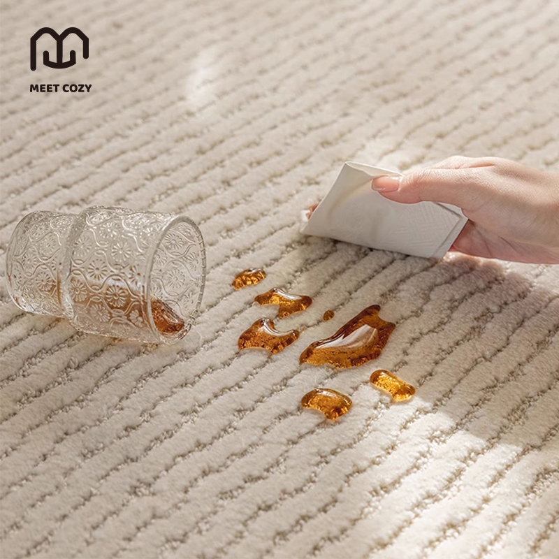 MEET COZY พรมปูพื้นห้อง ขนาดเล็ก carpet กันน้ำ สไตล์หรูหราเบา ๆ พรมปูพื้น #1 DL