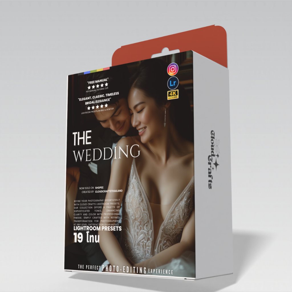 Wedding Bliss | 19โทน | ฟิลเตอร์แต่งภาพพรีเมี่ยม | Lightroom | Pro-Grade Edits | Crafted By CloudCra