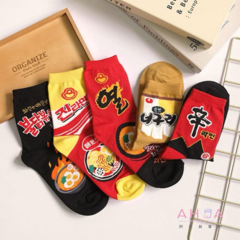 Korean ramen noodle socks
