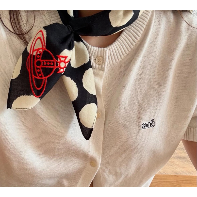 พร้อมส่ง/ของแท้ ผ้าเช็ดหน้า vivienne westwood & polo จากชอปญี่ปุ่น