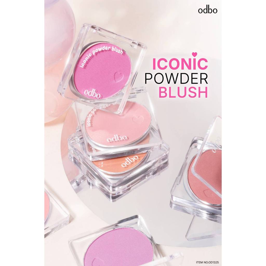 Odbo Iconic Powder Blush #01 & #06 บลัชออน