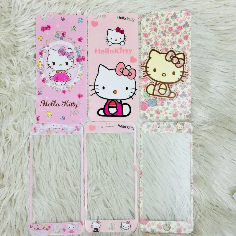 ฟิล์มกระจกและฟิล์มหลังลายการ์ตูน สำหรับ iPhone 6/6s/6Plus/6sPlus