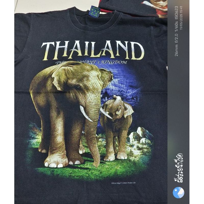 D33❤️รอบอก38 ยาว24" 🆕งานThailand ช้าง เสื้อยืดมือ2 แบรนด์ วินเทจ การ์ตูน วง ลายมันส์ ราคาถูก สภาพดี 