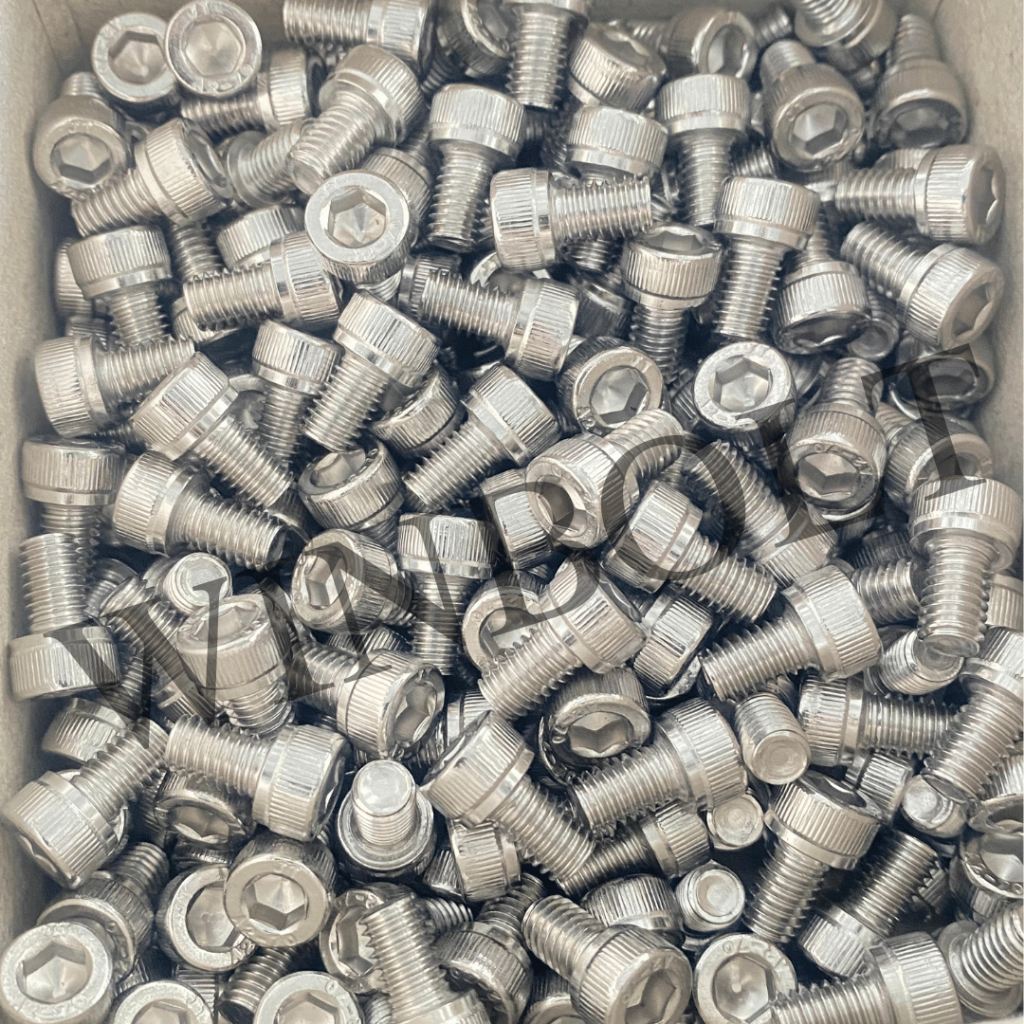 สกรูหัวจม จมหกเหลี่ยม สแตนเลส304 ขนาด M4 เกลียว 0.7 มิล ความยาว 6-40 มิล สินค้าอยู่ที่ไทย พร้อมจัดส่ง - รูปที่ 2