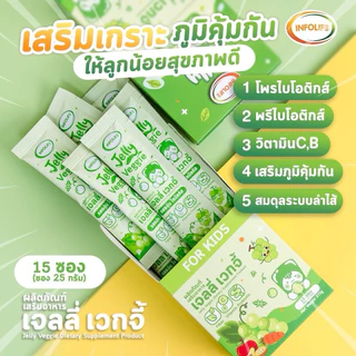 (ชุด2กล่อง คละรส) Jelly Calpro & Jelly Veggie & Jelly Alpha & Jelly Iron & Jelly Immu
