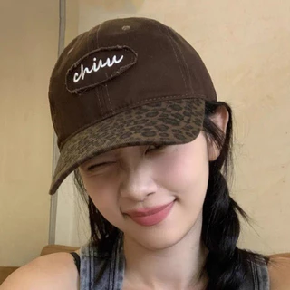 หมวกแก๊ป หมวกเบสบอลพิมพ์เสือดาว หมวกแฟชั่น หมวกบล็อคสี อเมริกันเจ๋ง พร้อมส่ง COD