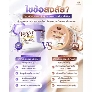 (ซอง/กระปุก) เคราตินนมแพะ Goat Milk Hair Keratin ทรีทเม้นท์บำรุงผม