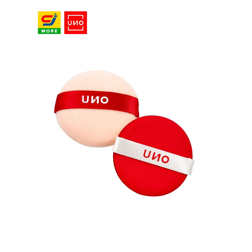 UNO เซตพัฟแป้งและคุชชั่นทรงกลม 2 ชิ้น รุ่น 29