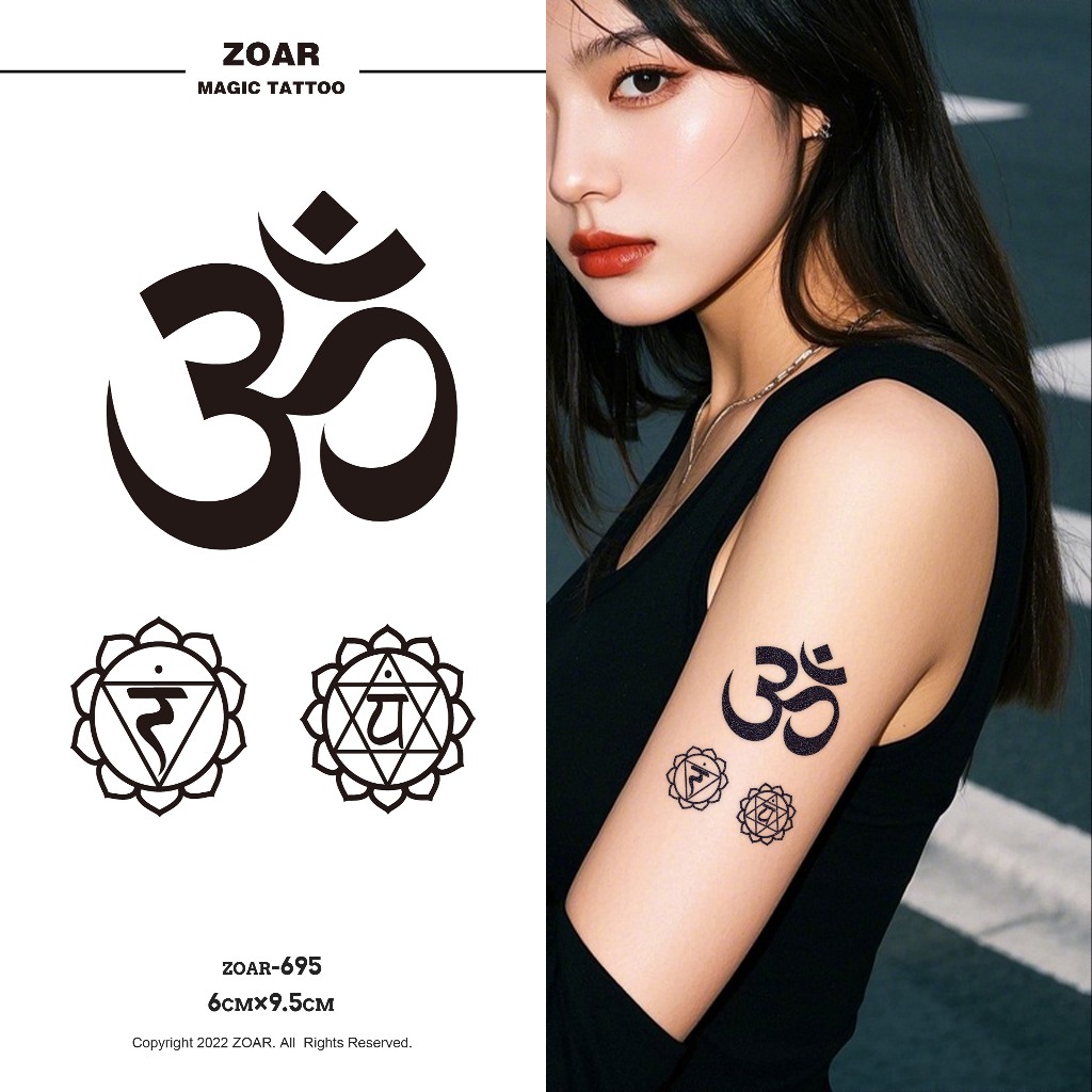 COD🔥 ⚡ส่งจากไทย⚡ZOAR พร้อมส่ง🚛แทททูกันน้ำ L26 Magic tattoo  ยันต์ห้าแถว เจดีย์เก้าชั้น ดอกบัว  สติ๊ก