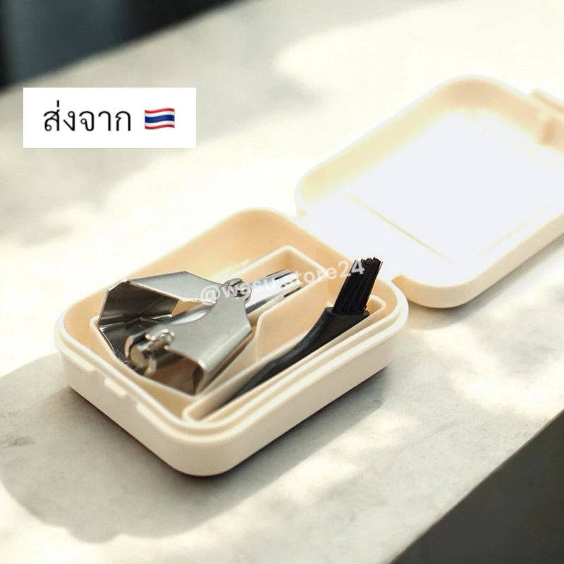 🔥พร้อมส่ง ใน 🇹🇭🔥 wasu.store24 WS034 ที่ตัดขนจมูก สแตนเลส เครื่องตัดขนจมูก ไม่ดึงขน ราคาถูก พกพาสะดวก