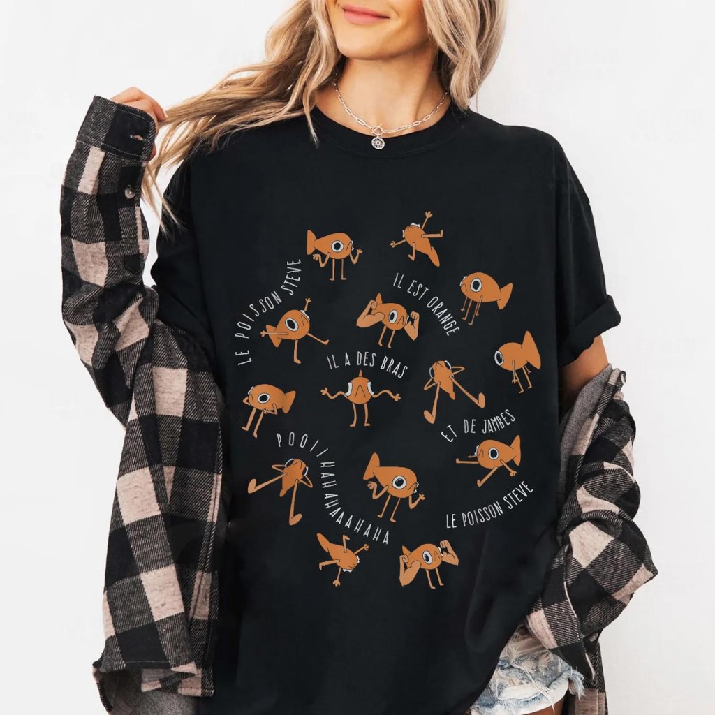 🌟HOT Le Poisson Steve T Shirt, viral meme shirt, funny gift idea, trendy meme shirt
