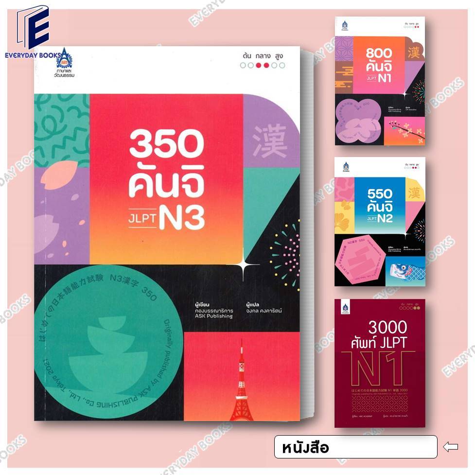 พร้อมส่ง หนังสือ แบบเรียนญี่ปุ่น คันจิ JLPT N1 N2 N3 / 3,000 ศัพท์ JLPT N1 แยกเล่ม