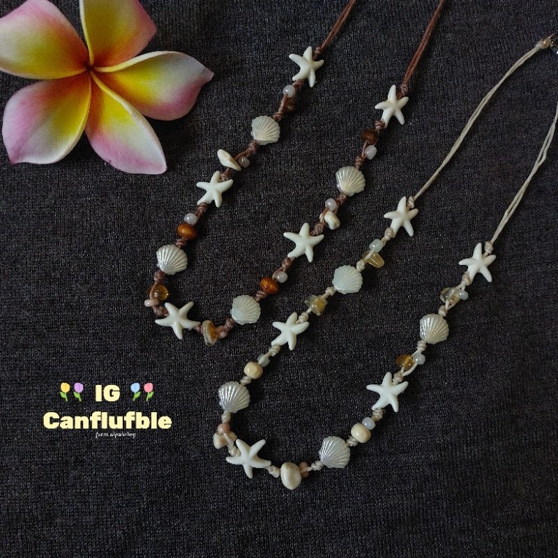 สร้อยคอเชือกเทียนใส่ไปทะเล | Canflufble | 🔥พร้อมส่ง🔥 มี  2 สีให้เลือก ปรับระดับได้