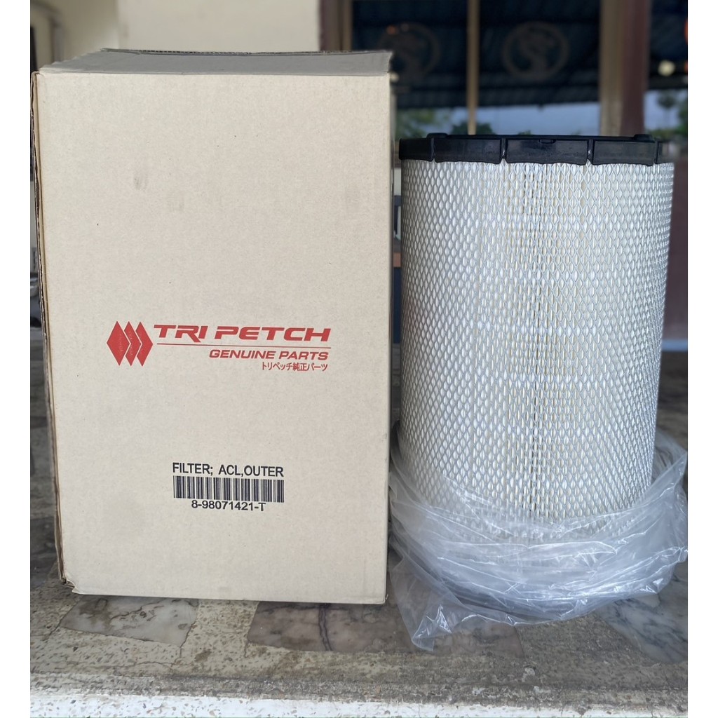 กรองอากาศลูกนอกแท้ ตรีเพชร  ISUZU DEGA FVM 240 FTR 240 FRR 210 รหัสเครื่อง 6HK1