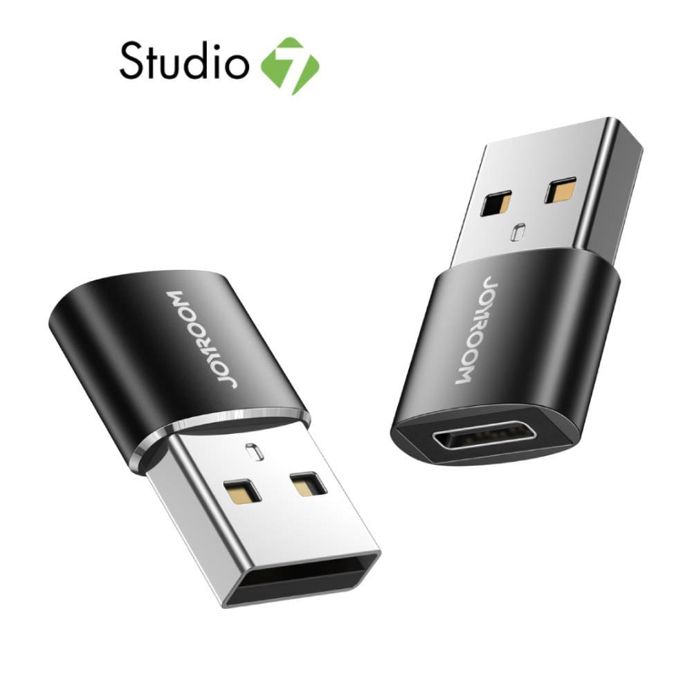 ตัวแปลง JOYROOM Adapter Connector S-H152 USB-A Male to USB-C 3.0A Black by Studio7