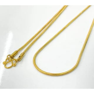 787 สร้อยคอสแตนเลสแท้100% สร้อยพระ สร้อยลายงู งูกลม 1.5mm สร้อยคอพระ สร้อยสแตนเลสแท้ไม่ลอกไม่ดำ สีเงิน และ ทอง