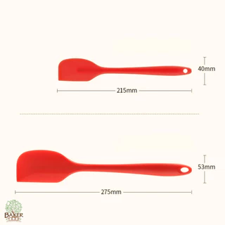 Baker Tree ไม้พายซิลิโคน 2 ขนาด มีสีให้เลือกเยอะมาก ไม้พายทำขนม ไม้พายทำอาหาร ไม้พายเบเกอรี่ ทนความร้อน เกรดอาหาร