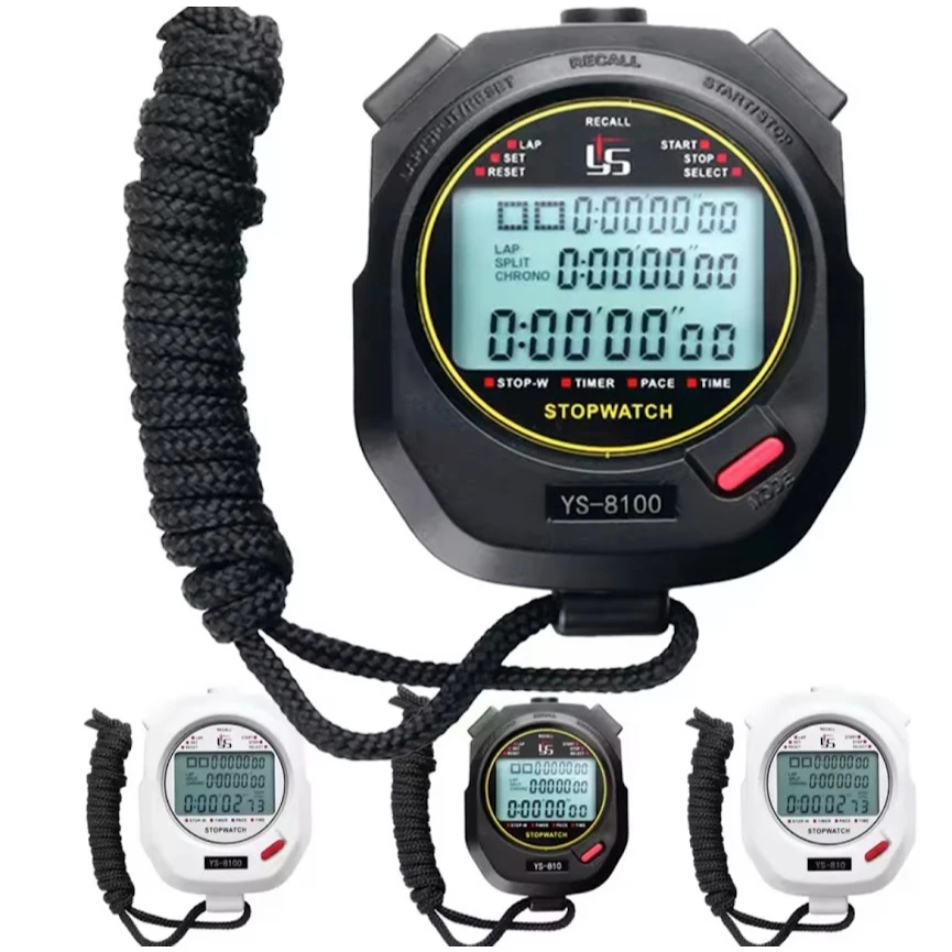 2025 ห้องครัวทําอาหารจับเวลาแบบพกพากันน้ําดิจิตอล LCD นาฬิกาจับเวลา Chronograph นาฬิกาจับเวลาจับเวลาพร้อมสายคล้อง