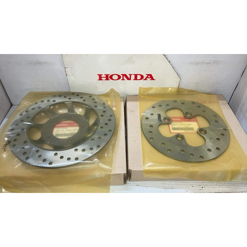 จานดิสหน้า(220mm.) + จานดิสเบรคหลัง โนวา แดช เทน่า บีท110 Dash125 โซนิค125 (แท้ศูนย์ฮอนด้า) 43351-KG