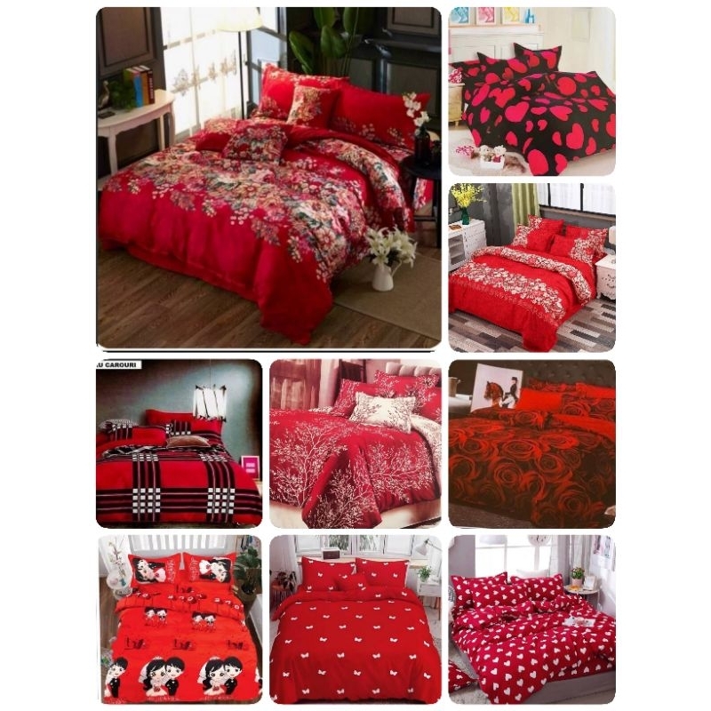 #ส่งไว(14ลาย) #สินค้าขายดี #ชุดเครื่องนอน #ผ้าปูที่นอนพร้อมผ้านวมมีครบทุกขนาด 3.5/5/6 ฟุต #ลายคู่รัก #ลายหัวใจสีแดง