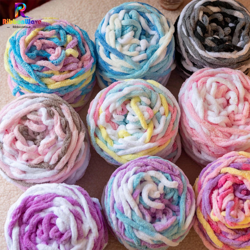 ไหมพรมเส้นใหญ ไหมพรมคอตตอน เส้นด้ายถัก 1ply 100กรัม เนื้อนิ่ม DIY ถักมือ  พร้อมส่งจากไทย - รูปที่ 2