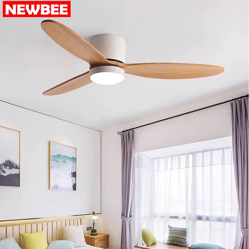 NEOBEE พัดลมเพดาน DC พร้อมโคมไฟ 3ใบพัด ไฟสไตล์ย้อนยุค ห้องนอน ห้องนั่งเล่น ห้องอาหาร ห้องนอน NB-DS25