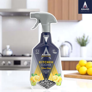 Astonish Kitchen สเปรย์ทำความสะอาดห้องครัว ขจัดคราบไขมัน คราบเหนียว คราบอื่นๆ กลิ่นหอม ขนาด 750 มล