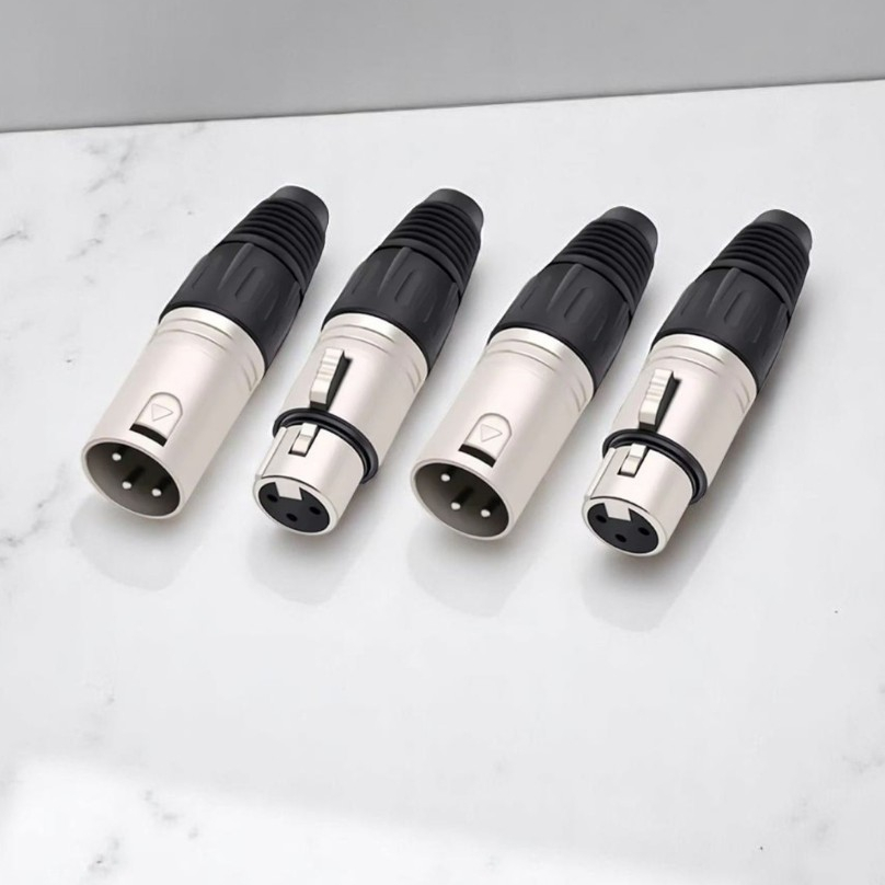 ปลั๊กXLR ตัวผู้ เมีย 3PIN ท้ายยางดำ แคนนอนตัวเมีย CANNONตัวเมีย ตัวผู้ J.CANNON ปลั๊กแคนนอน เข้าสายสัญญาณ