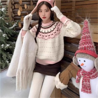 2 สี (พร้อมส่ง) เสื้อไหมพรม รุ่น เสื้อกันหนาว สเวตเตอร์ไหมพร…