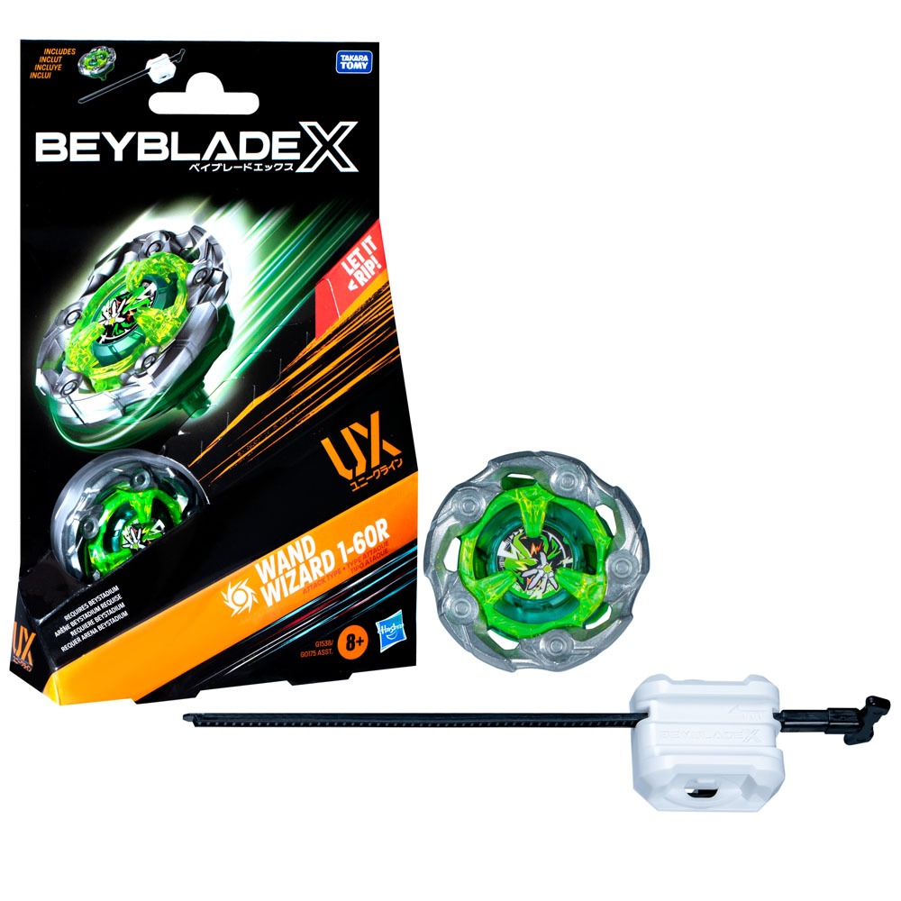 [สินค้าพร้อมส่ง] เบเบล์ด/Beyblade X/Takara Tomy Beyblade X   wizard rod  พร้อมที่ชู๊ต Hasbro