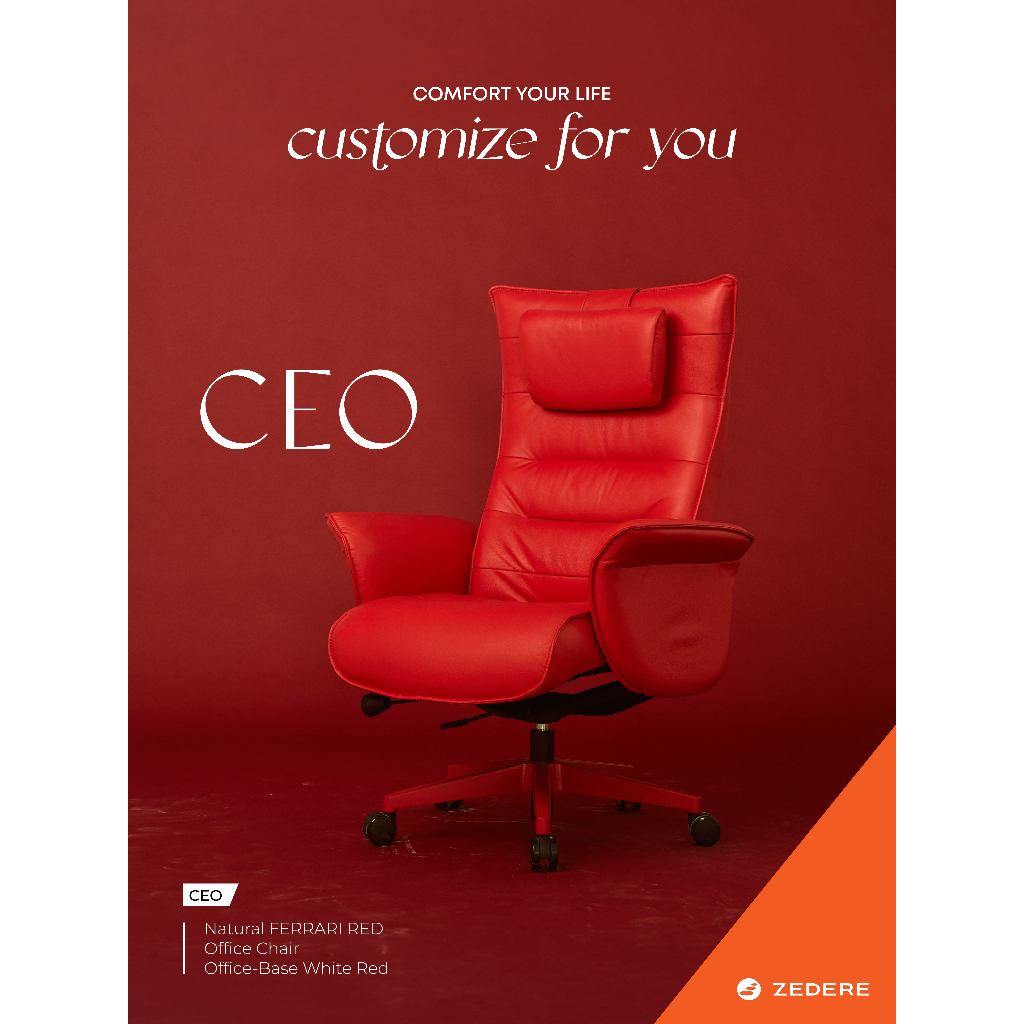 Zedere รุ่น CEO OFFICE Ferrari Red