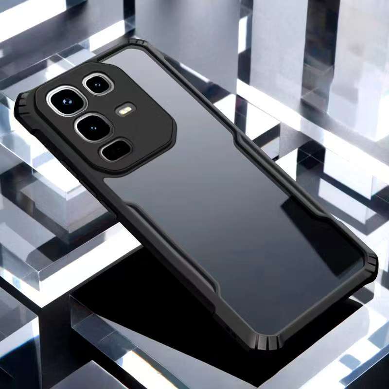 Infinix Note 50S 5G/Infinix Note 50Xเคสกันกระแทกขอบสีหลังใสinfinix Note 50 4G/infinix Note 50Pro 4G/