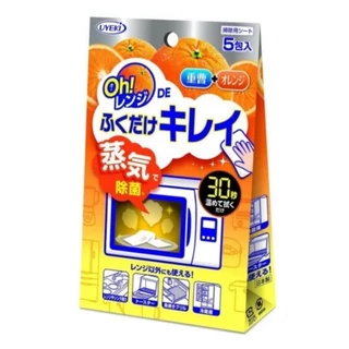 🚚พร้อมส่ง🇯🇵นำเข้าจากญี่ปุ่นแท้ 100% Uyeki Microwave De Wipe Clean แผ่นเช็ดทำความสะอาดไมโครเวฟ