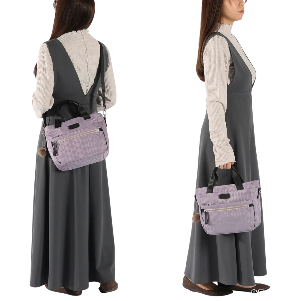 Kanana Project MONOGRAM 3RD Women’s Shoulder Tote Bag 5L (11915-07) - Lavender  กระเป๋าสะพายข้าง - รูปที่ 6