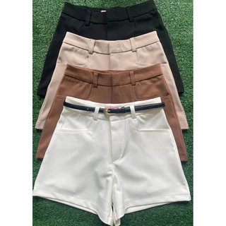 กางเกงขาสั้น ผ้าโรเชฟผ้ายืดเนื้อดี (S-3XL) ยาว13นิ้ว มี4สี