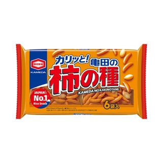 Kameda Kaki Seed ข้าวพองรวมถั่วลิสง รส ออริจินัล1ห่อมี6ซอง ขนาด180 g 亀田製菓 柿の種6袋詰180g