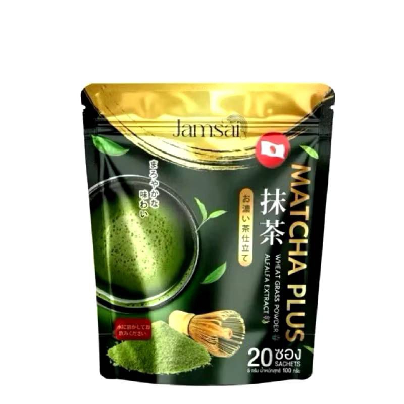 ชาเขียว มัทฉะแจ่มใส JAMSAI MATCHA GREEN TEA ( 1ห่อ 20 ซอง)