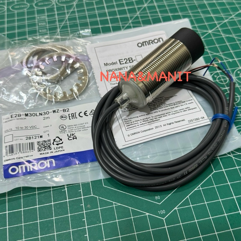 E2B-M30LN30-WZ-B2 Proximity Sensor หัว M30 ชนิด PNP NC ระยะจับ 30mm มีสินค้าพร้อมส่ง🇹🇭￼