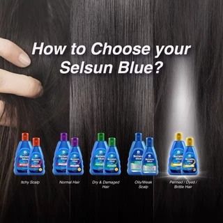 Selsun Blue Anti-Dandruff Shampoo 120/200ml เซลซั่น บลู แชมพูขจัดรังแค แก้คัน
