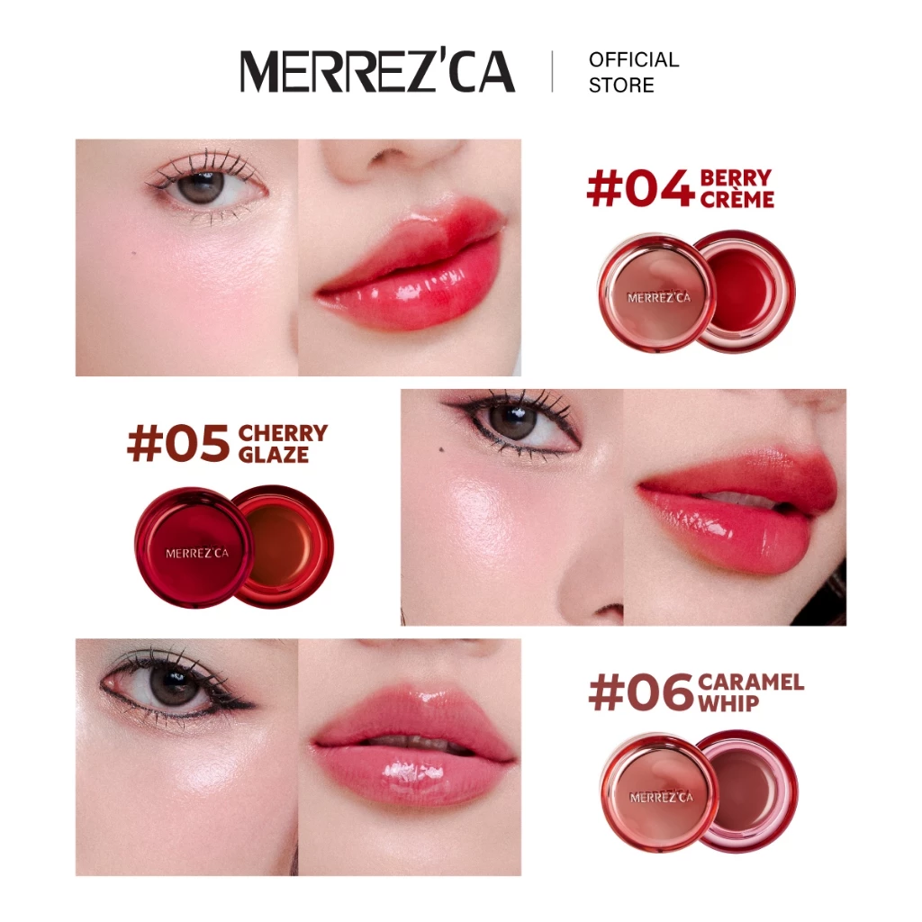 Merrezca Panna Cotta Lip&Cheek Pot ลิปบาล์มเนื้อเจลลี่ 88.34 % DewyEssence ทาได้ทั้งแก้มและปาก thumbnail 9