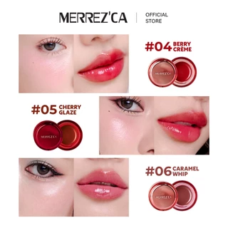 Merrezca Panna Cotta Lip&Cheek Pot ลิปบาล์มเนื้อเจลลี่ 88.34 % DewyEssence ทาได้ทั้งแก้มและปาก