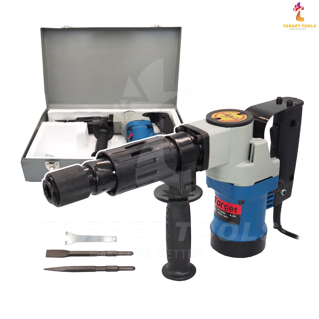 Target เครื่องสกัดไฟฟ้า สว่านสกัด เจาะทำลาย แย๊กไฟฟ้า แย๊กเจาะปูน เครื่องสกัดปูน 1800W รุ่น 0810