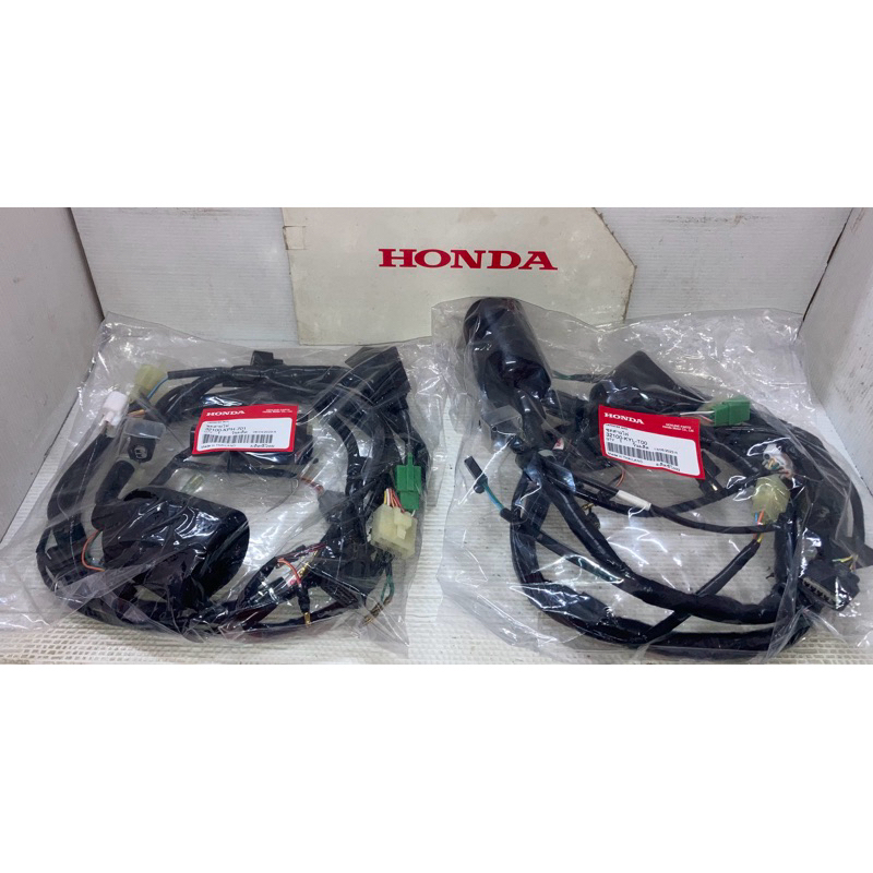 สายไฟเมน Wave125i ไฟเลี้ยวบังลม ไมล์ส้ม🟠,ไมล์ฟ้า🔵 (แท้ศูนย์ฮอนด้า) 32100-KPH-701/32100-KYL-T00