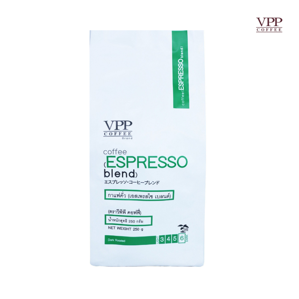 VPP กาแฟคั่ว Espresso Blend ชนิดบด 250 กรัม