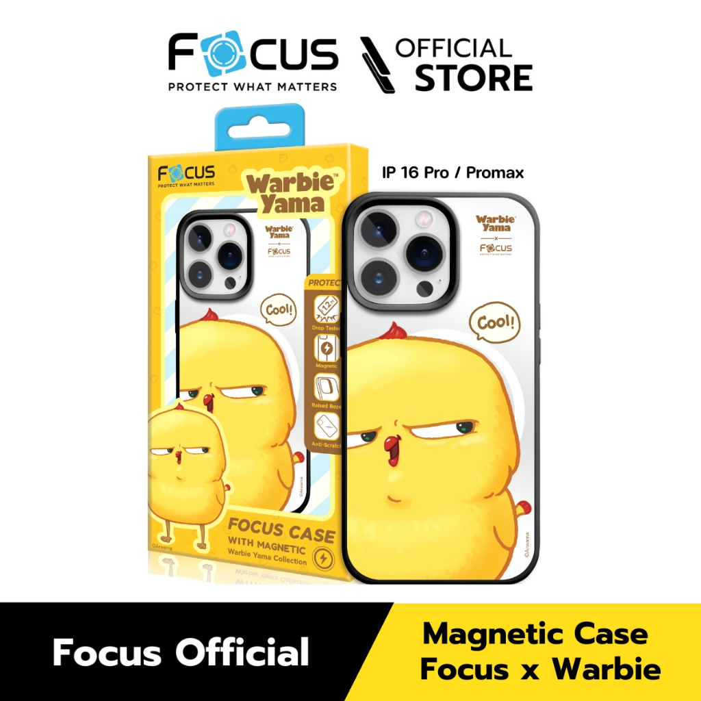 [Official] [ไอโฟน 16 Pro / 16 Pro Max] Focus Case X Warbie Yama - เคสมือถือลายรองรับชาร์จแม่เหล็กไร้สาย Magnetic