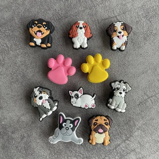 ตัวติดรองเท้า DIY พร้อมส่ง jibbitz crocs ลายน้องหมาแสนน่ารัก จิ๊บบิท PVC มีหลายแบบจ้า