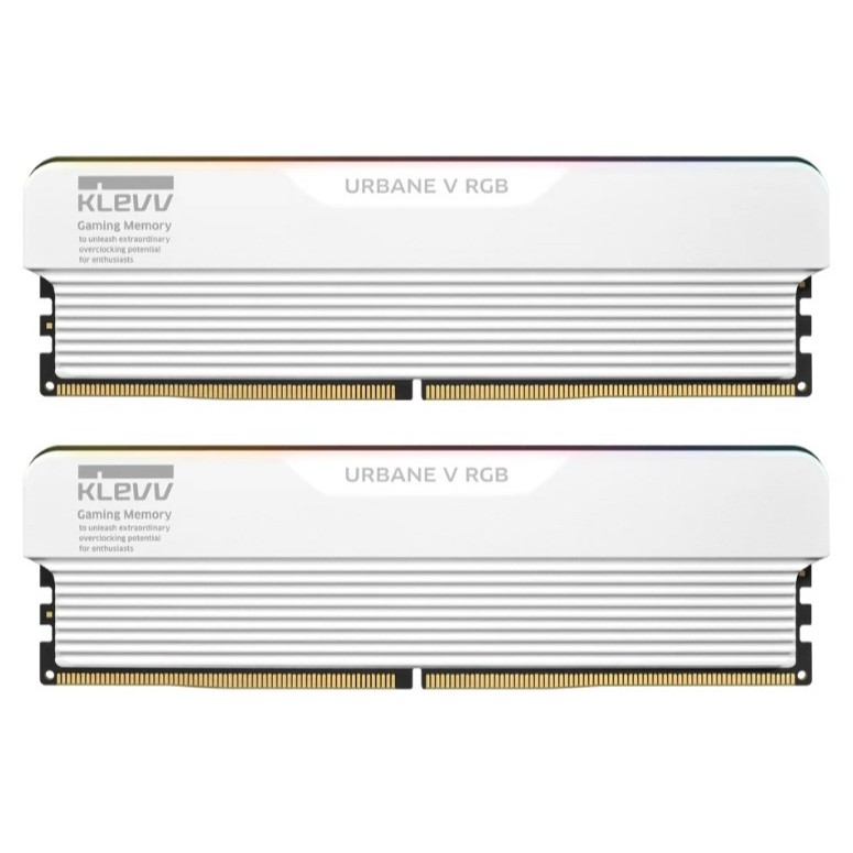 KLEVV URBANE V RGB GAMING OC 32GB (16GBx2) DDR5 6000MHz WHITE