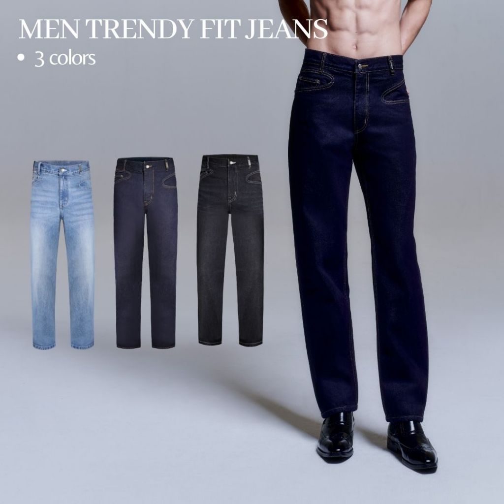 Merge Official - Men Trendy Fit Jeans (พร้อมส่ง)
